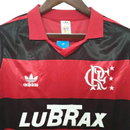 Camisa do Flamengo I 1990/91 - Torcedor Masculino - Vermelho e Preto